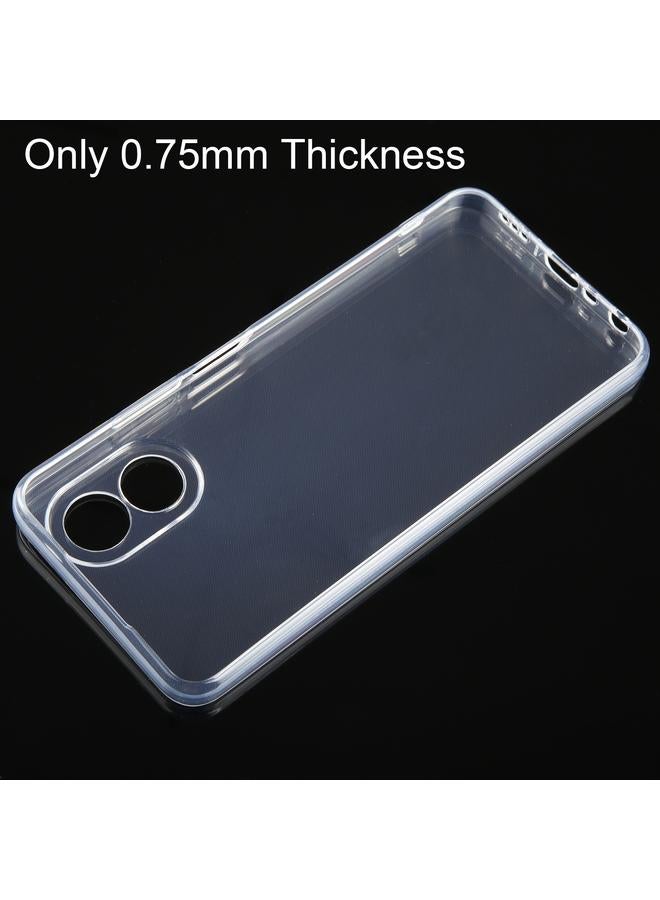 اس-توب جراب لهاتف OPPO A38 جراب TPU شفاف فائق النحافة - Image 5
