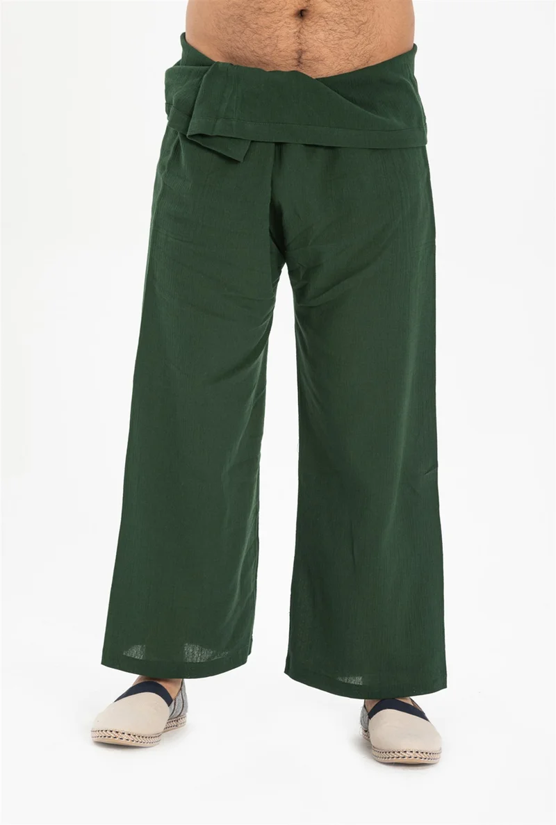 اليش شيل بيزي Men's Sile Diaper Thai Fishing Trousers Green Ysl
