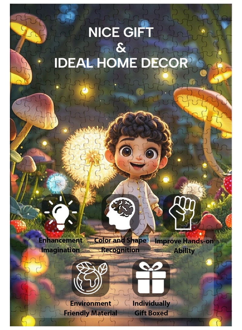 GALADUNE 300 Pieces Puzzles Jigsaws for Adults&Kids Stress Relief Toy, Unique Perfectly-Fitting Pieces, Ideal Gift for Ramadan Birthday New Year, Fantasy Journey - Image 3