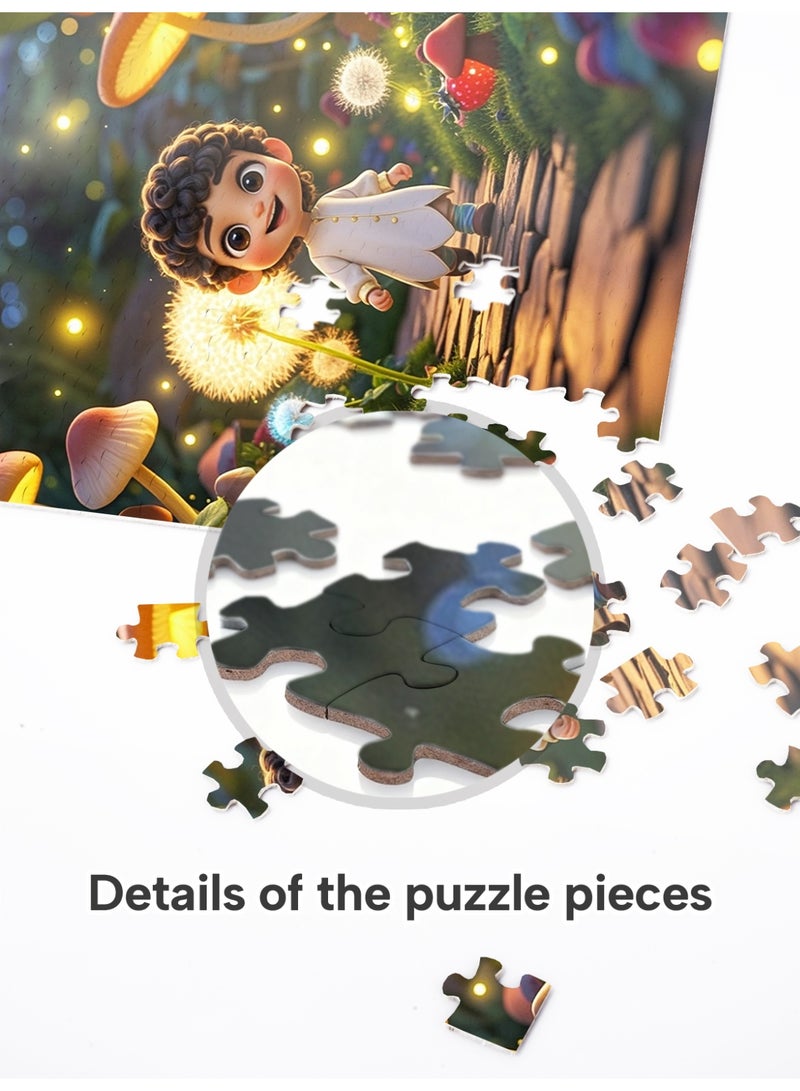 GALADUNE 300 Pieces Puzzles Jigsaws for Adults&Kids Stress Relief Toy, Unique Perfectly-Fitting Pieces, Ideal Gift for Ramadan Birthday New Year, Fantasy Journey - Image 4