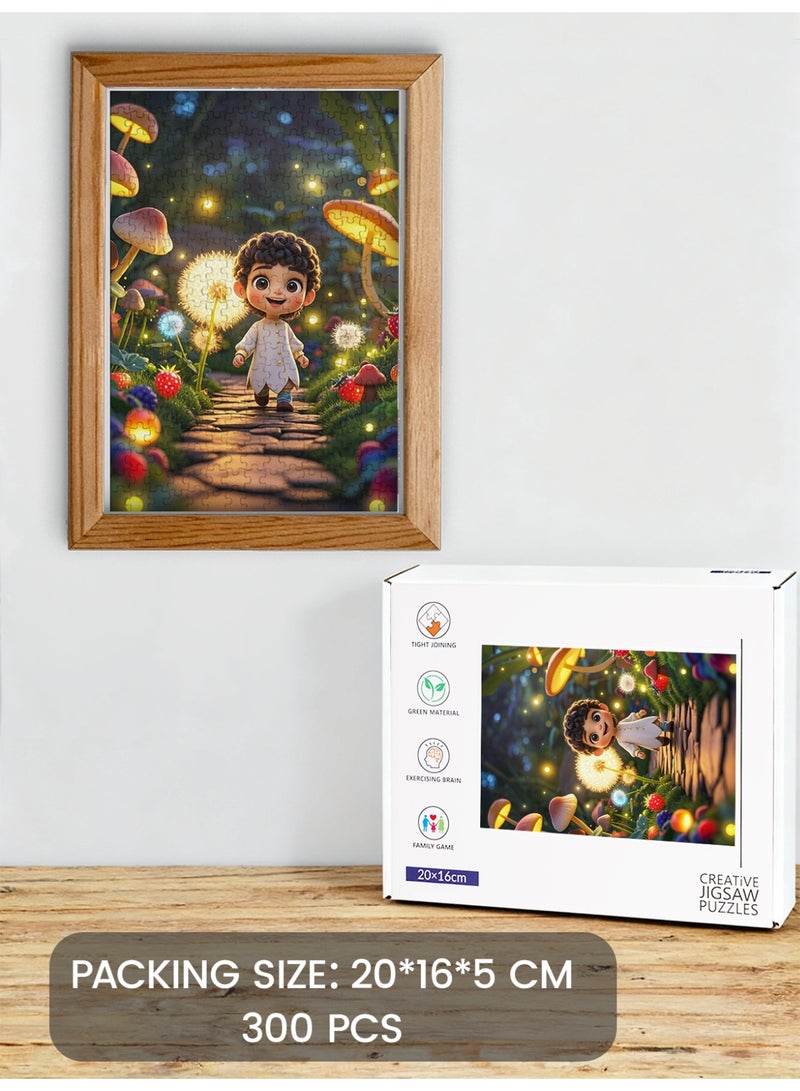 GALADUNE 300 Pieces Puzzles Jigsaws for Adults&Kids Stress Relief Toy, Unique Perfectly-Fitting Pieces, Ideal Gift for Ramadan Birthday New Year, Fantasy Journey - Image 1