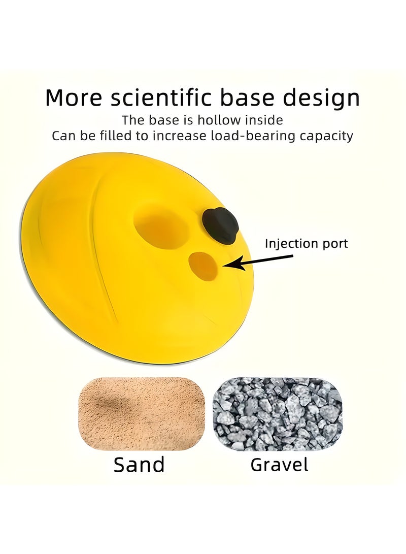 ليكسادا طقم طوق كرة السلة للأطفال بارتفاع قابل للتعديل مع كرة ومضخة - لعبة رياضية محمولة للأطفال في الأماكن المغلقة/المفتوحة للأطفال من سن 3-6 سنوات - حامل كرة سلة سهل التركيب مع لوحة خلفية كرتونية - Image 5