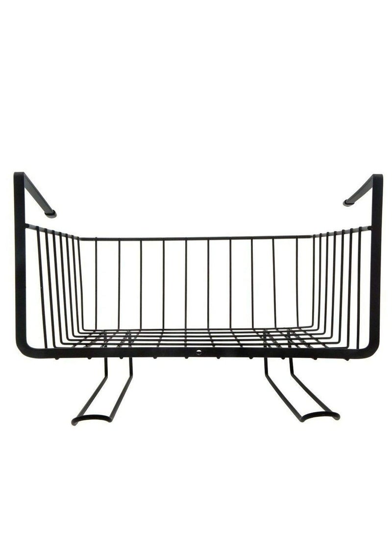 Rubik Under Shelf Basket, Multifunctional Hanging Under Cabinet Storage Organizer Wire Rack for Kitchen Pantry Pack of 2  - Image 5