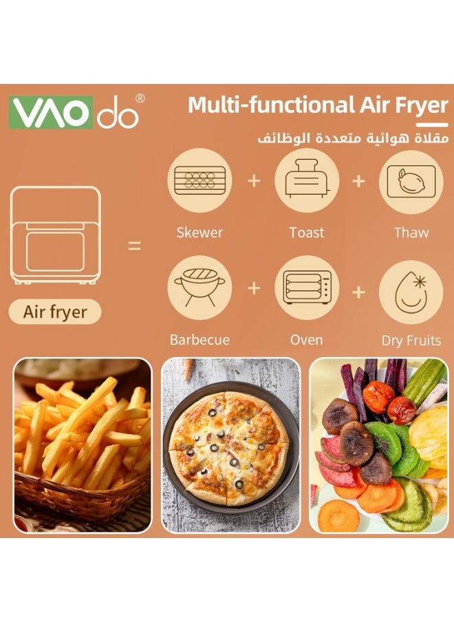 15L Multi-Function Electric Oven & Air Fryer with Viewing Window | Large Capacity Baking Machine, Assorted Colors