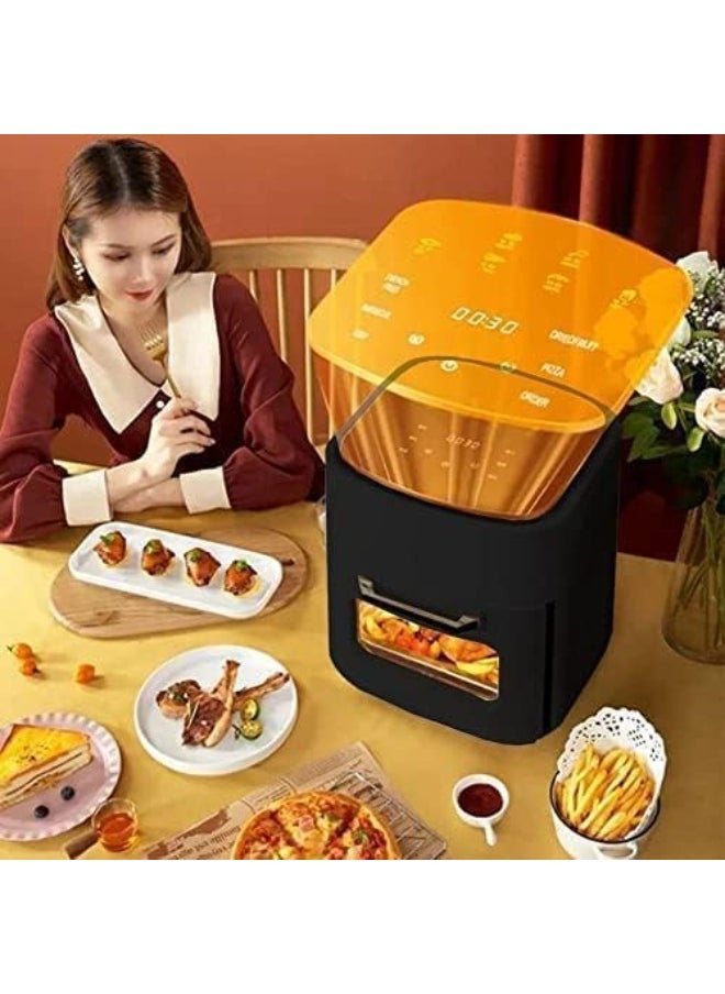 15L Multi-Function Electric Oven & Air Fryer with Viewing Window | Large Capacity Baking Machine, Assorted Colors