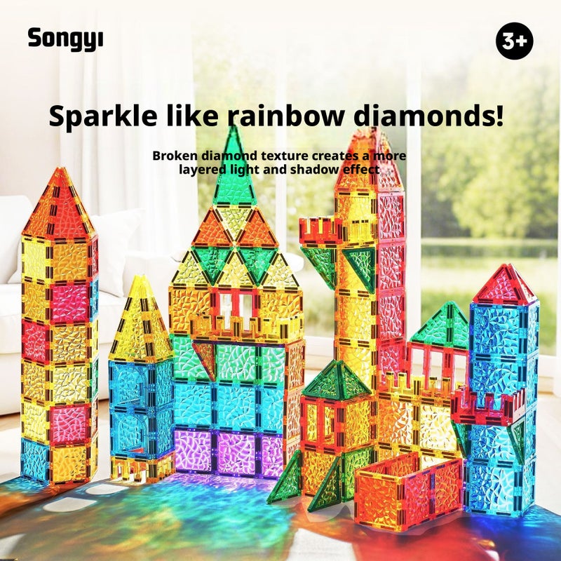 Magnetic Building Blocks, Ice Crush Series, Educational Toy for Kids - Image 1