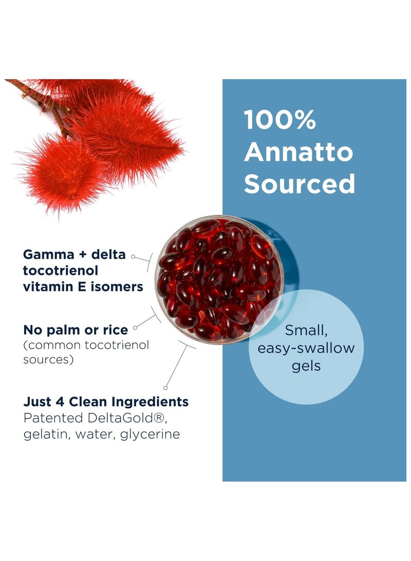 designs for health Annatto-E 300 - 300 mg Delta / Gamma Tocotrieienols Dietary Supplemant 60 Softgels - Image 3