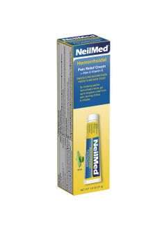 NeilMed NeilMed Hemorrhoidal Pain Relief Cream with Aloe & Vitamin E, Hemorrhoid Treatment, Pain Relief, Relieves Burning, Itching and Discomfort, 1.8 oz. 
