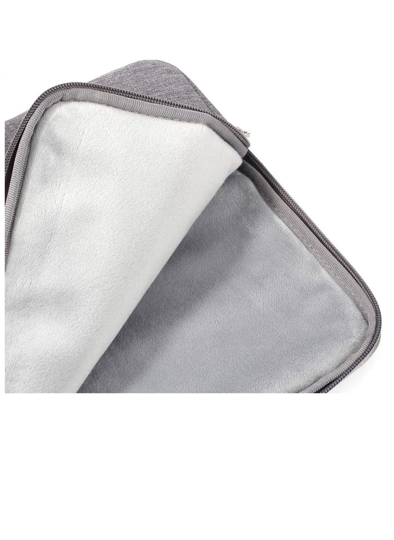 Zexen 13 inch Laptop Sleeve Bag Compatible with MacBook Air/Pro M1 Surface Lenovo Dell HP Computer Bag Accessories Polyester Case with Pocket (Grey)  - Image 3