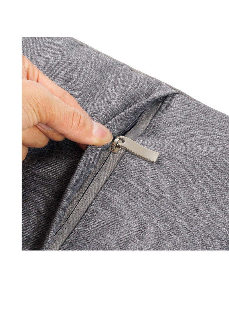 Zexen 13 inch Laptop Sleeve Bag Compatible with MacBook Air/Pro M1 Surface Lenovo Dell HP Computer Bag Accessories Polyester Case with Pocket (Grey)  - Image 4