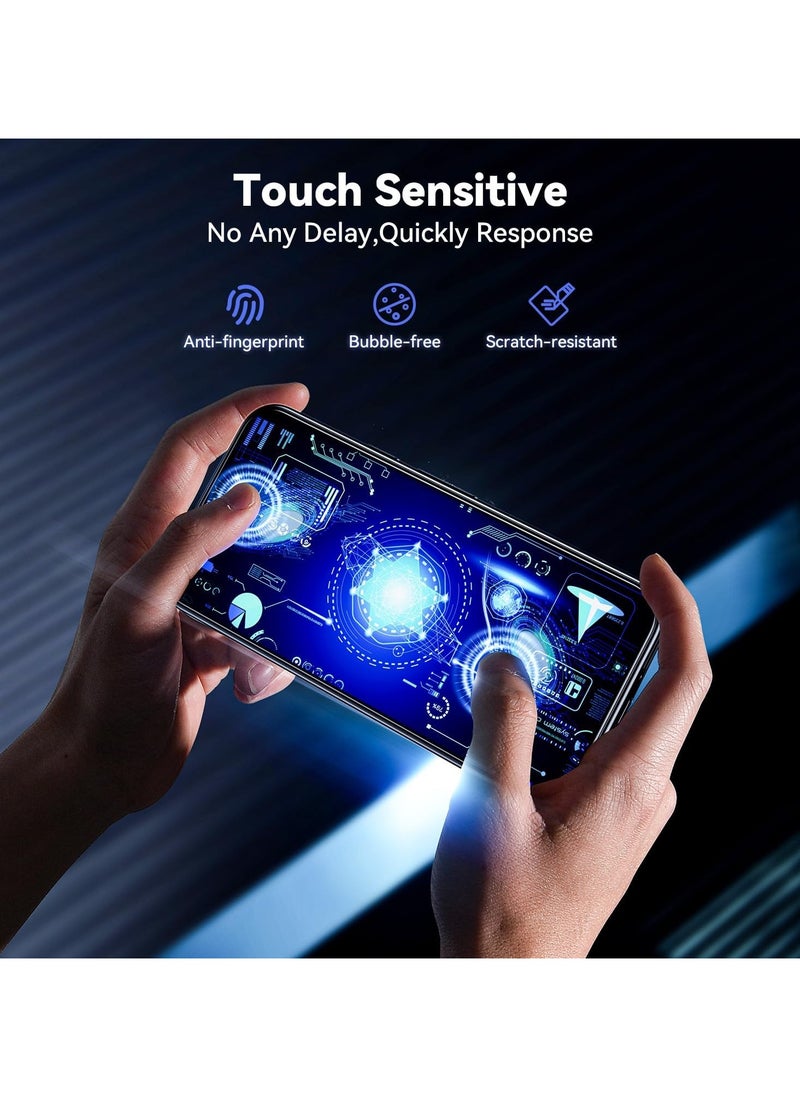 2 Pack Designed for Google Pixel 9 Pro/Google Pixel 9 Screen Protector 6.3" Tempered Glass, Ultrasonic Fingerprint Compatible, Easy Installation Frame, Anti Scratch, Bubbles-Free, Case Friendly  - Image 4
