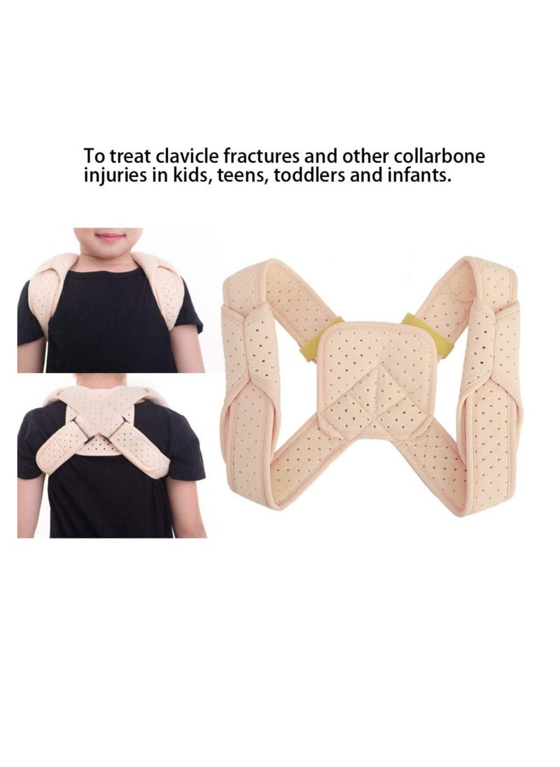 SYOSI Clavicle Support, Posture Corrector, Kids Back Brace Shoulder Belt for Injuries & Fractures and Shoulder Support Strap for Upper Back Straightening, Posture Corrector for Women and Men  - Image 5
