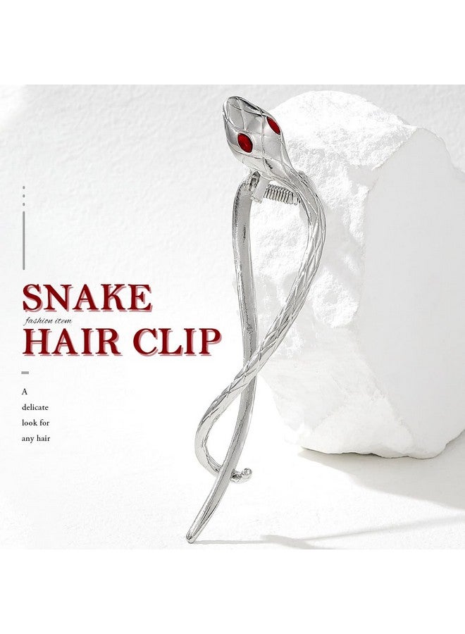 JAKAWIN Snake Hair Clip Silver Minimalist Hair Claw Halloween Hair Accessories Women  - Image 5