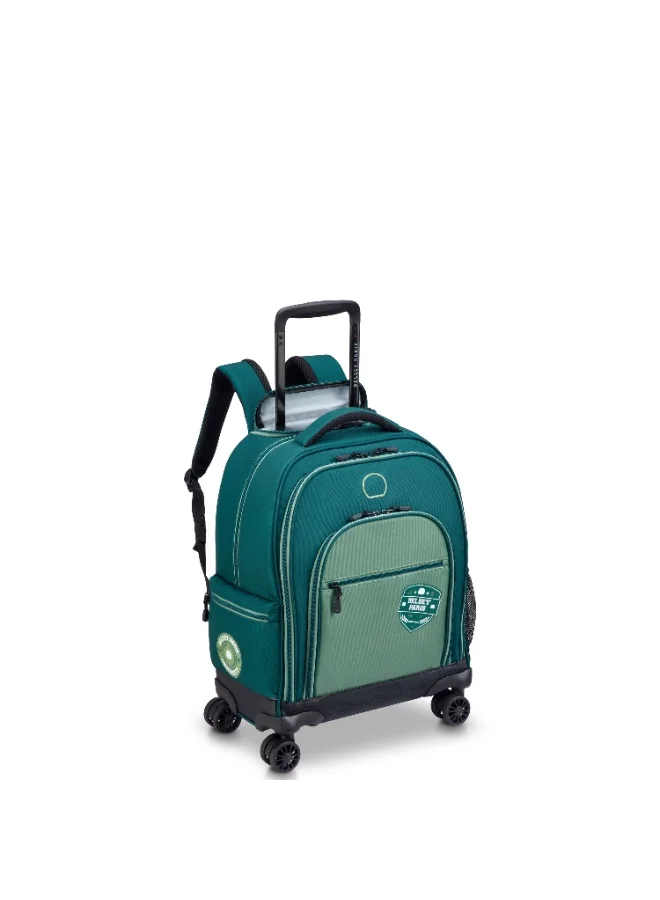 Delsey ACADEMIE 3-Piece Set 4-Wheel Vertical Trolley Backpack Bag Sage Green