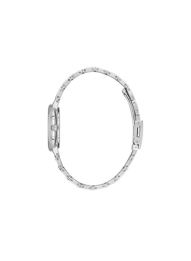 DANIEL KLEIN Women's Stainless Steel Silver Alloy Case Analog Silver Round Sunray Dial Japanese Quartz Premium 30 Meters Water Resistant