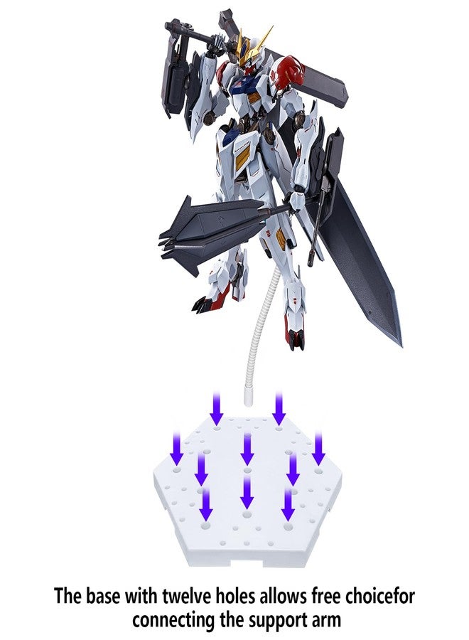 FaitAtten 3Pcs Action Figure Stand Hobby Display stand, Model Display Stands with Adjustable Serpentine Arm Compatible with Gundam HG RG BB SD SHF 1/144 Scale Figures Model - Image 5