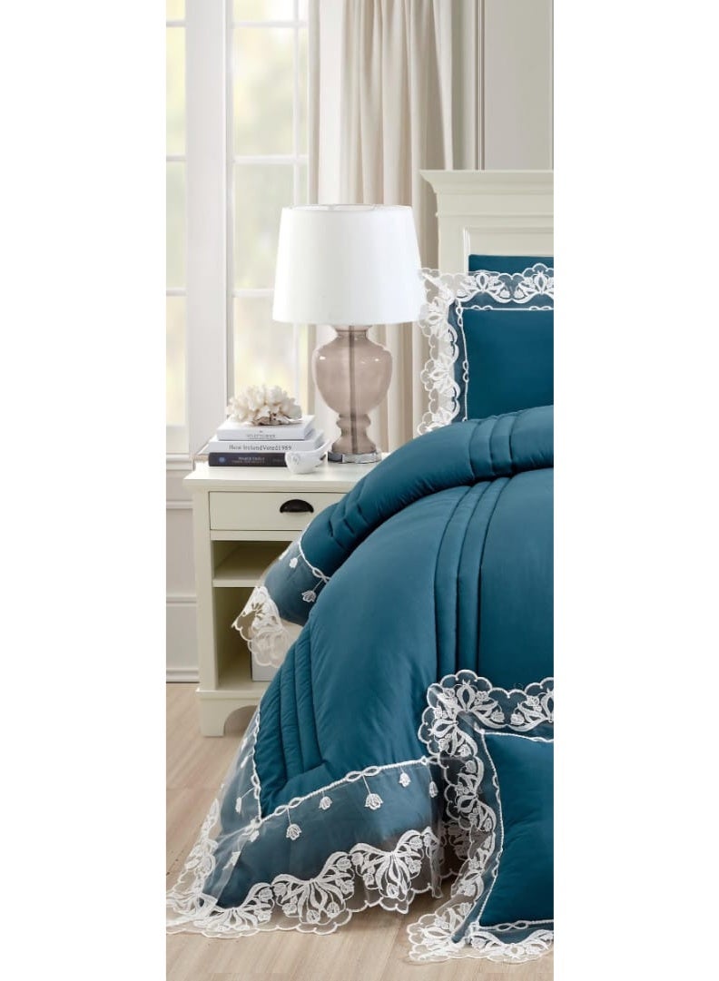 ريد روز طقم لحاف سرير نفر بتصميم منقوش من المايكروفايبر مقاس 170*220 سم - Image 2