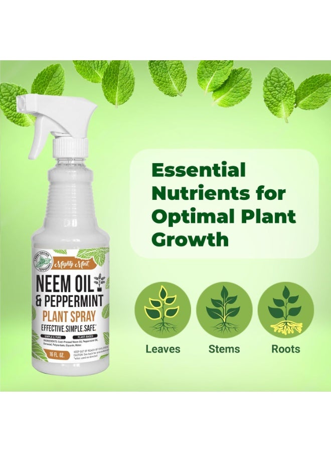 Mighty Mint Neem Oil & Peppermint Cold-Pressed Plant Spray, 16oz - Image 5