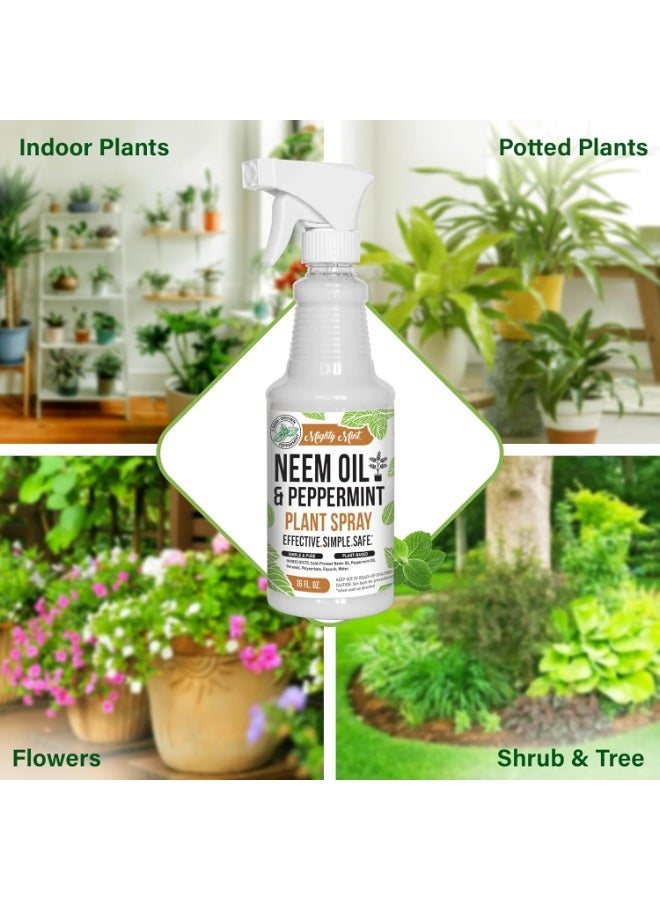 Mighty Mint Neem Oil & Peppermint Cold-Pressed Plant Spray, 16oz - Image 3