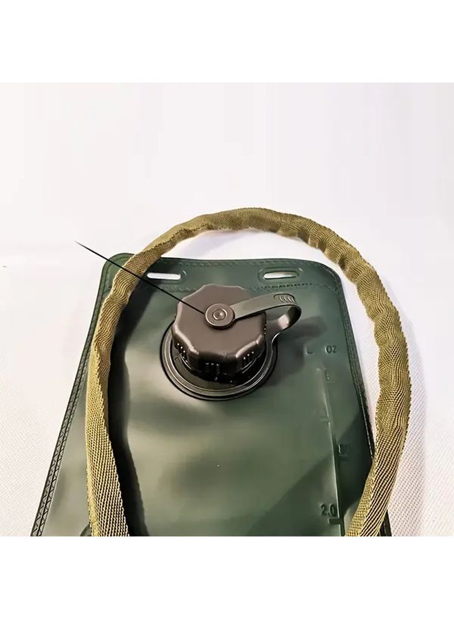 Army Green 3L EVA Hydration Bladder Leak Proof Durable Water Reservoir for Running Cycling Hiking Camping Outdoor Sports with Secure Lid Black Strap - Image 3