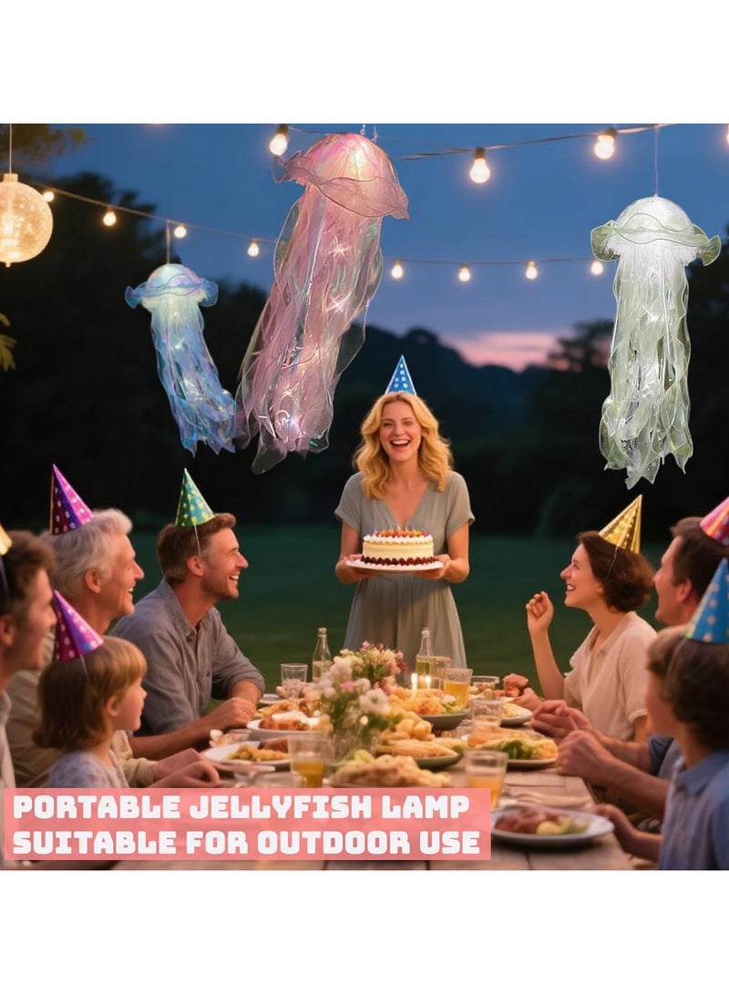 4 أجهزة كمبيوتر شخصية ملونة أضواء ديكور السمك الجيلي ، مصباح الجيلي المحمول مصباح الجيلي ، أضواء الديكور الإبداعي مع 4 ألوان ضوئية لعب الإضاءة للأسواق الليلية - Image 2