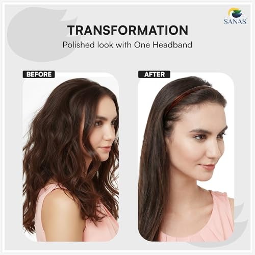 Sanas Plastic Headband For Women Stylish (4Pcs) Viral Headband For Girls Kids Head Accessories For Women Stylish Beach Hair Accessories For Woman Headbands For Woman Stylish (4Pcs) (Assorted Shades) - Image 3