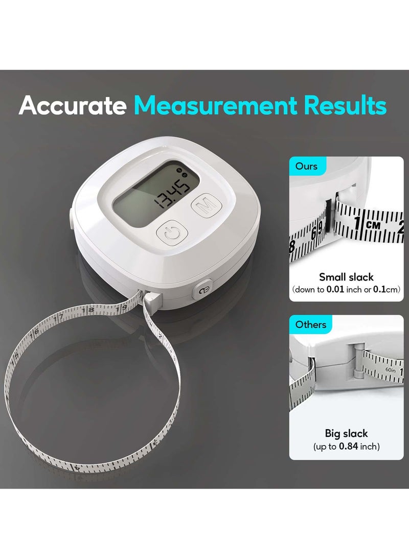 Generic - Smart Bluetooth Digital Measuring Tape with App, Retractable Design for Accurate Measurements, Ideal for Fitness, Bodybuilding, Weight Management in Inches and CM - Image 1