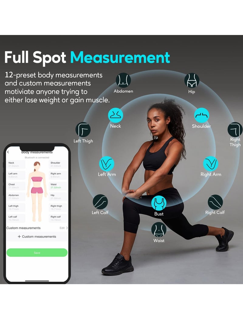 Generic - Smart Bluetooth Digital Measuring Tape with App, Retractable Design for Accurate Measurements, Ideal for Fitness, Bodybuilding, Weight Management in Inches and CM - Image 1