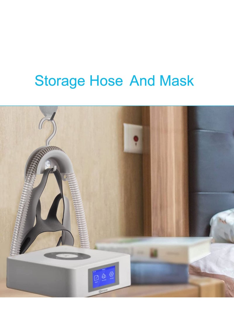 Y&D CPAP Hose Holder Hanger for bed Universal Fits All Tubing Can Be Hung or Mounted on The Wall Use, Waterproof Convenient Tube Cleaning and Drying Grey - Image 2