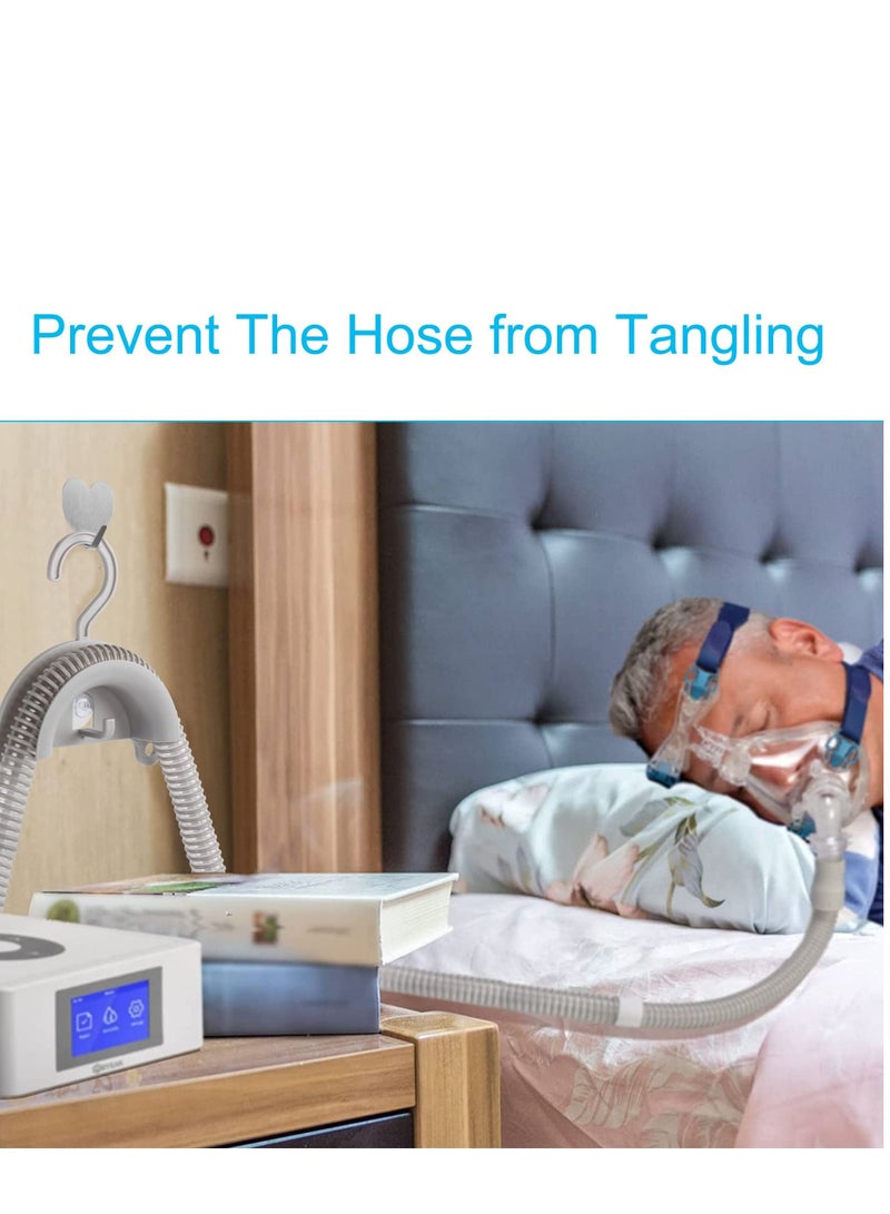 Y&D CPAP Hose Holder Hanger for bed Universal Fits All Tubing Can Be Hung or Mounted on The Wall Use, Waterproof Convenient Tube Cleaning and Drying Grey - Image 3