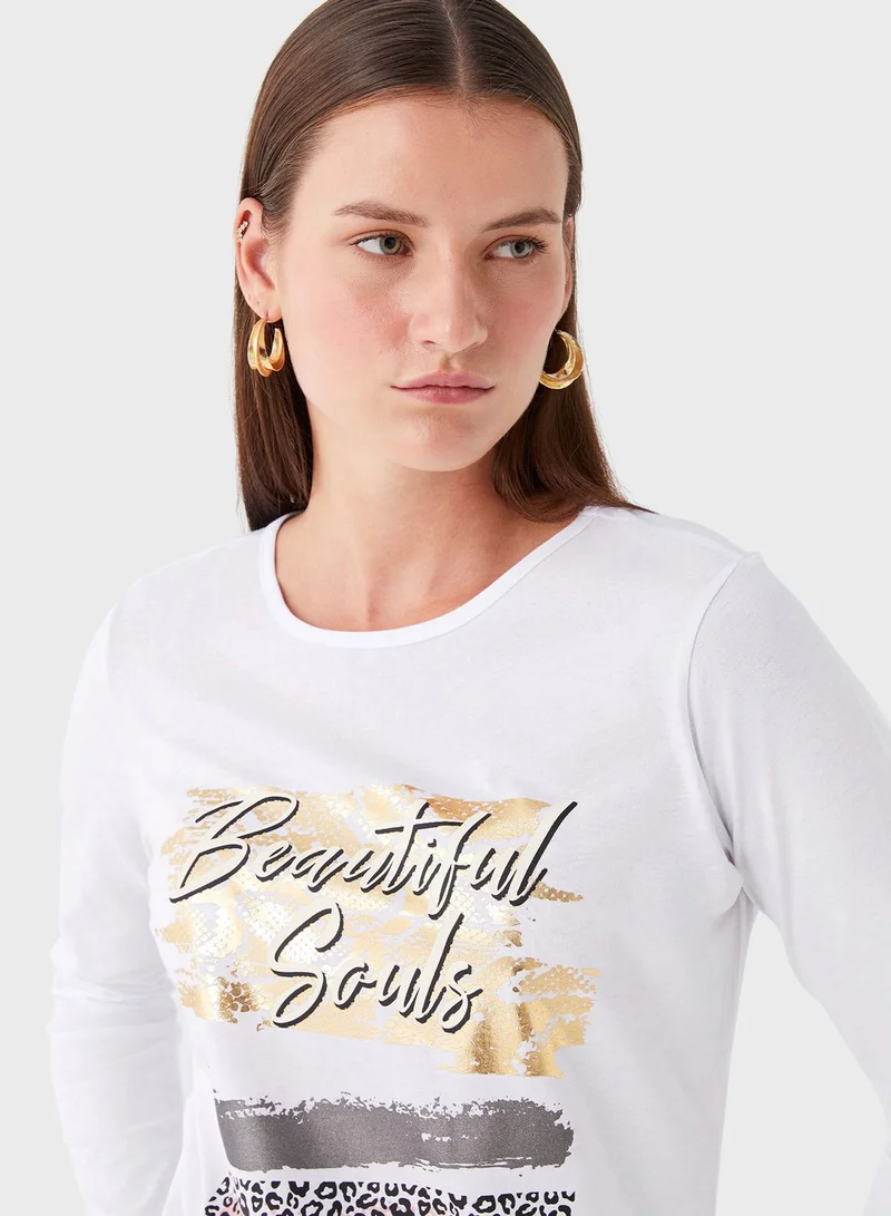 LC WAIKIKI Crew Neck Graphic T-Shirt