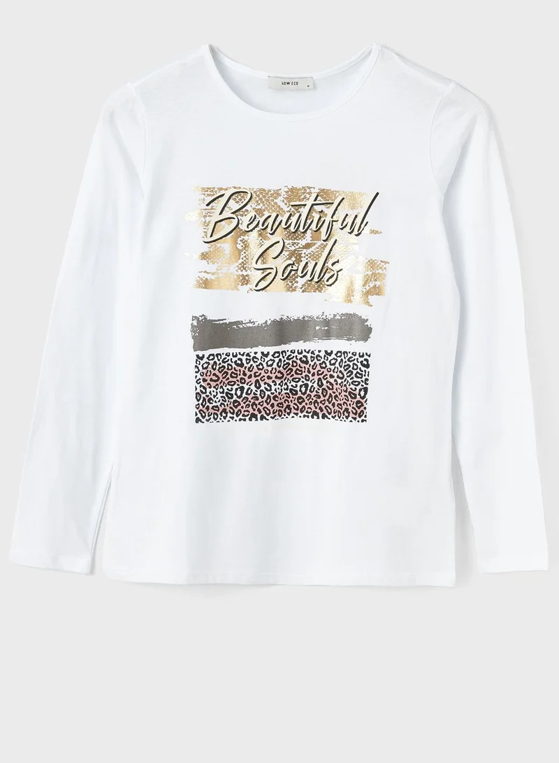 LC WAIKIKI Crew Neck Graphic T-Shirt