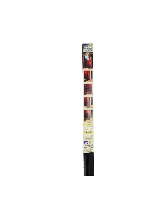 Mazaya Easy Installation Sturdy Rubber Door Bottom Black 90 cm WST-R2-090BLK - Image 1