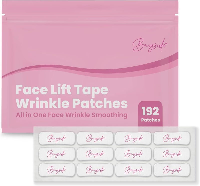 Bayside Face Lift Tape Invisible for Wrinkles | Face Tape Lifting Invisible | Facelift Tape for Face Invisible | Eye Tape Lifting Invisible | Facelift Tape | Skin Tape for Face | Face Lift Tape 192 Pieces Set - Image 1