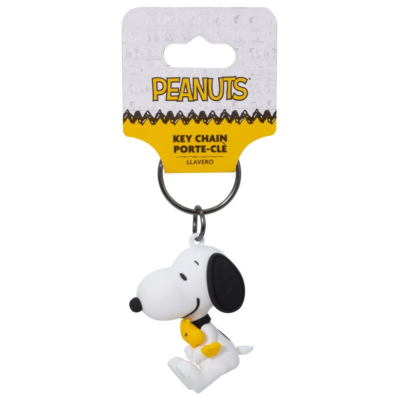 Plasticolor 004630R01 Peanuts Snoopy Holding Woodstock 3-Dimensional PVC Key Chain - Image 4