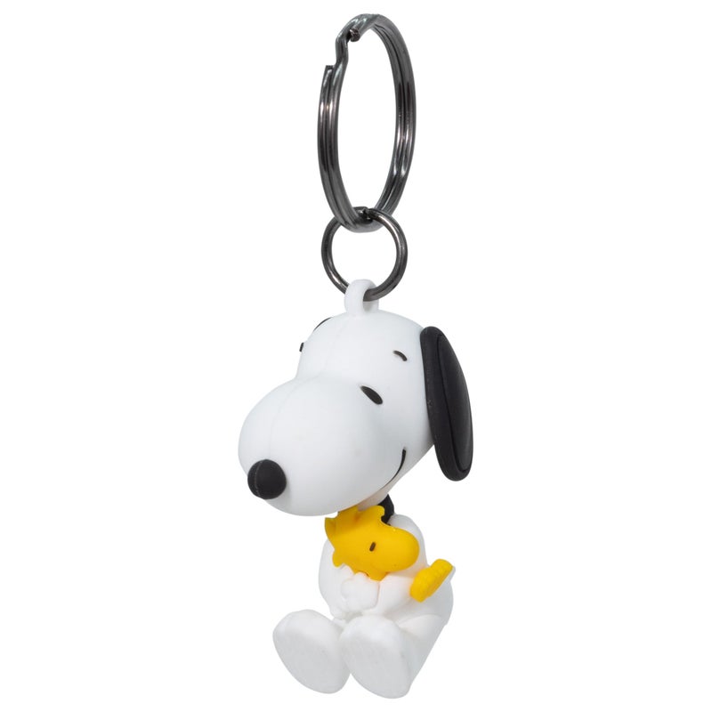 Plasticolor 004630R01 Peanuts Snoopy Holding Woodstock 3-Dimensional PVC Key Chain - Image 2