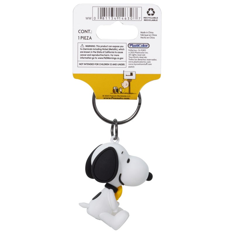 Plasticolor 004630R01 Peanuts Snoopy Holding Woodstock 3-Dimensional PVC Key Chain - Image 5