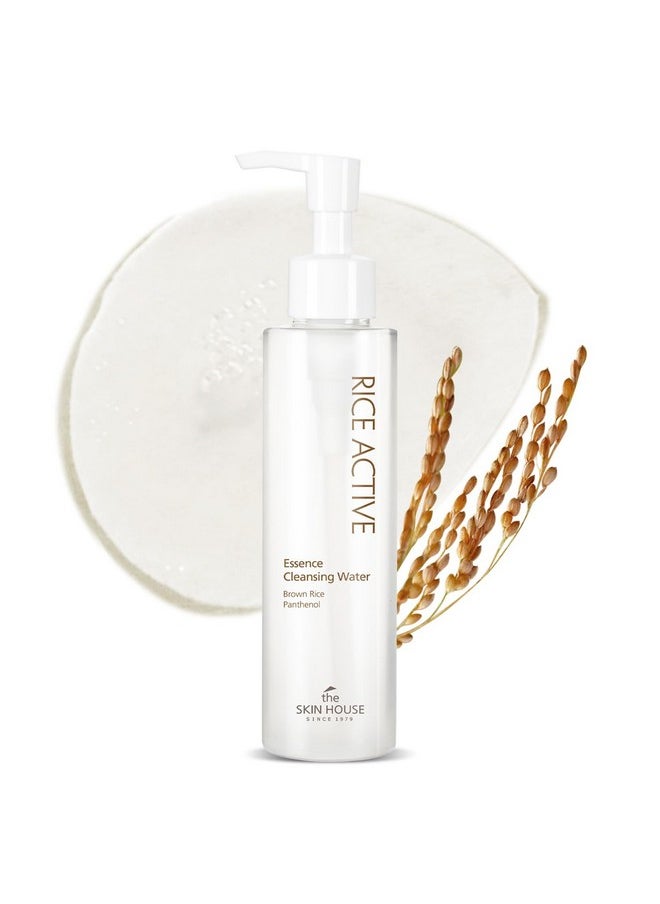 THE SKIN HOUSE - Rice Essence Cleansing Water Allin1 Facial Cleanser+Toner+Essence Mild Micellar Water Rice Water Face Wash Korean Skin Care(150Ml/5.07Fl.Oz) - Image 1