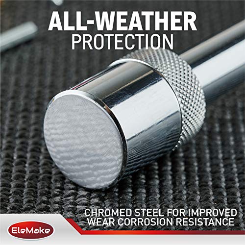 Elemake Trailer Hitch Lock - Hitch Pin Lock 5/8" Pin Tow Receiver Lock, Heavy Duty Brass Core Locking Mechanism, 3-1/2" Usable Length Fits Class III, IV, V Hitches - Image 4