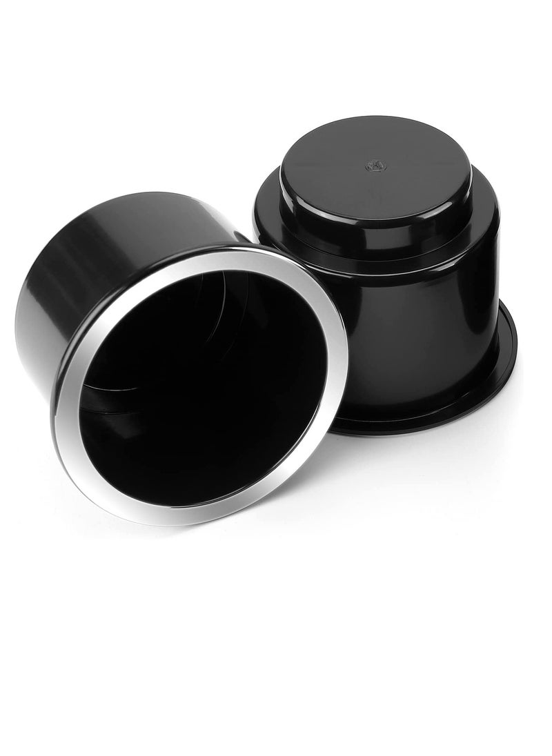 SYOSI Car Cup Holder, Large Plastic Universal Cup Holder, Black Cup Holder for RV Boat Car Couch Golf Cart, Drop in Cup Holder for Pontoon Table Sofa Motorhome Camper 2Pcs  - Image 1