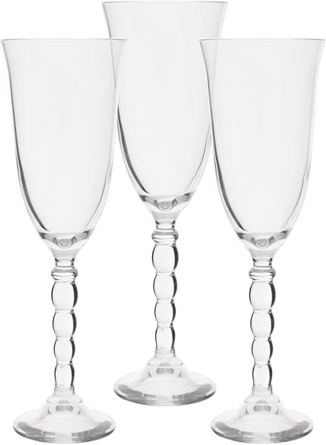 Cerve Perla Goblets Stemglass 3-Pieces Set, 270 ml Capacity