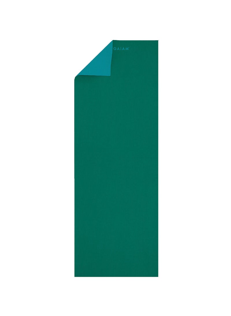 Gaiam Turquoise Sea 2-Color Yoga Mat 4mm  - Image 2