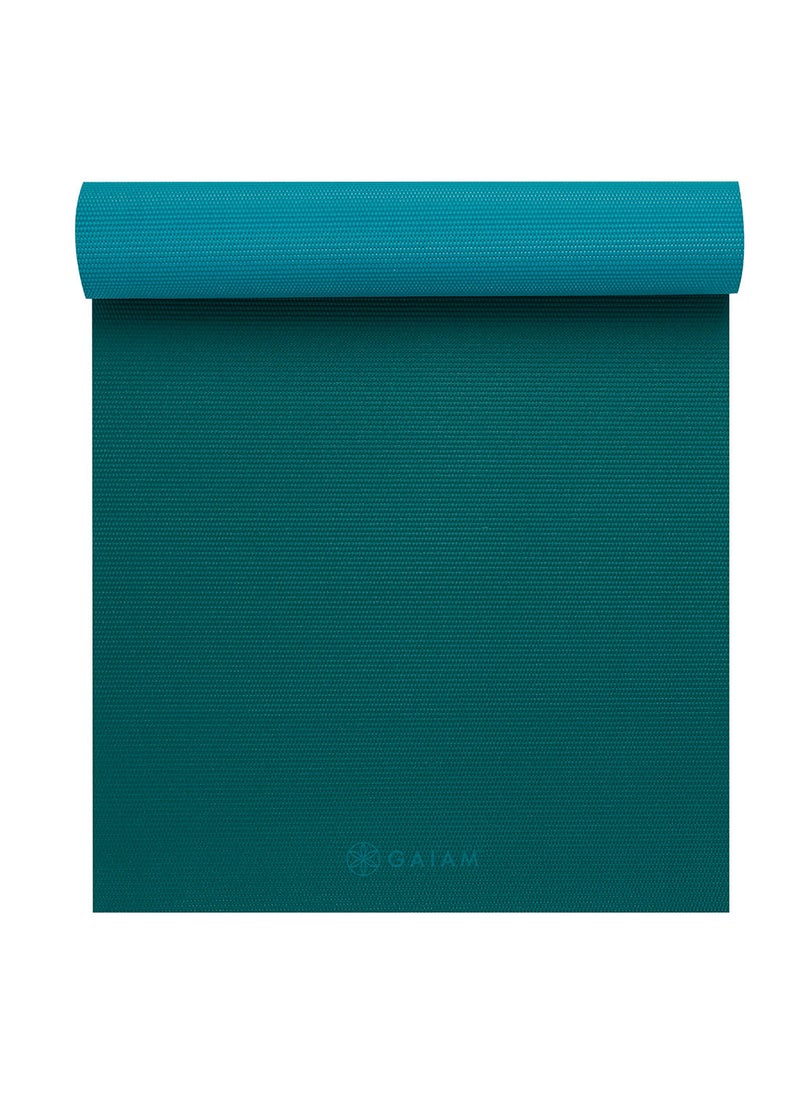 Gaiam Turquoise Sea 2-Color Yoga Mat 4mm  - Image 3