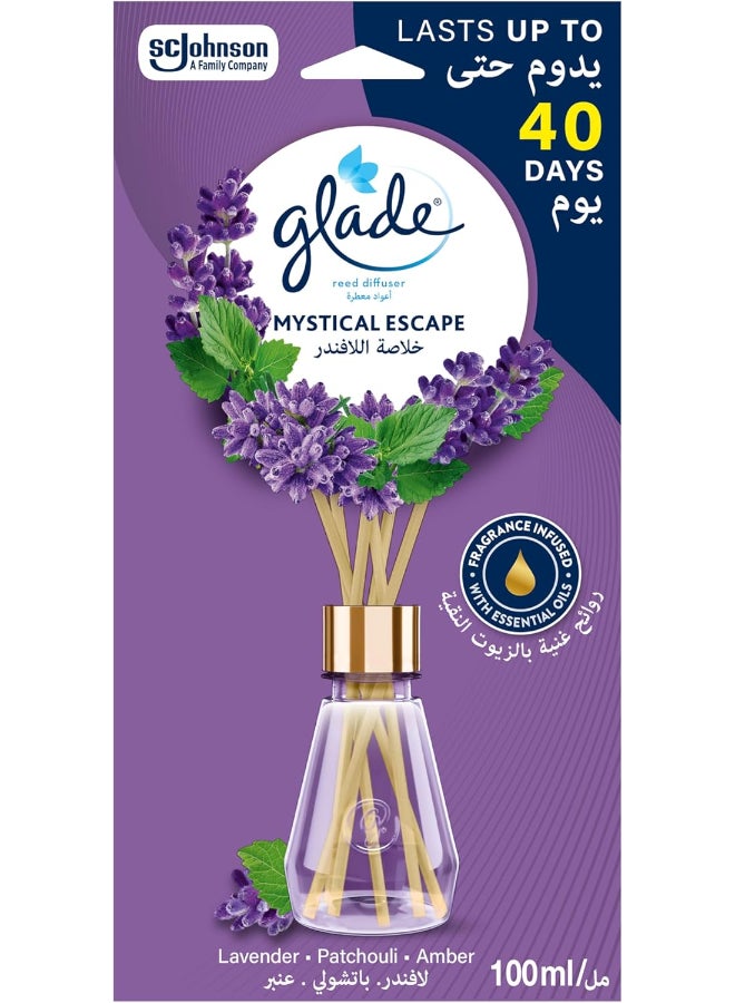 Glade Reed Diffuser, Mystical Escape, Lavender & Patchouli & Amber, 100ml - Image 1