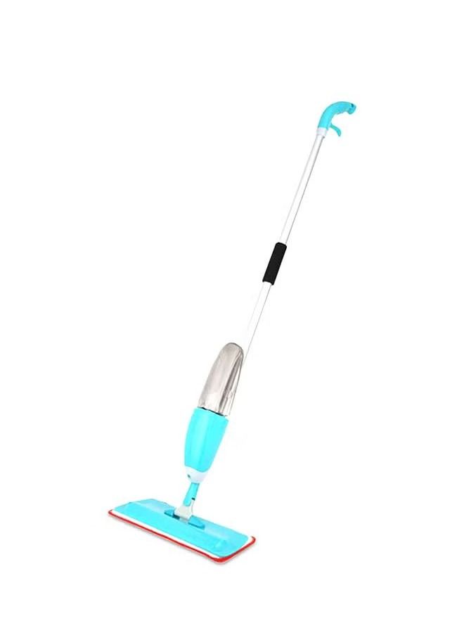 Spray Mop With Microfiber Cleaning Cloth Blue 125x40x15centimeter