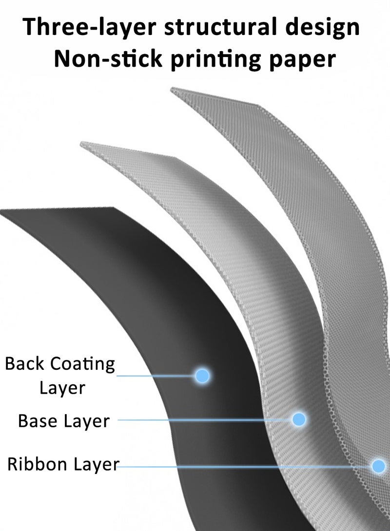 Generic Printer Ribbon, Thermal Transfer Resin Enhanced Wax Ribbon for Label Tag Barcode Printing 110mm*300m  - Image 5