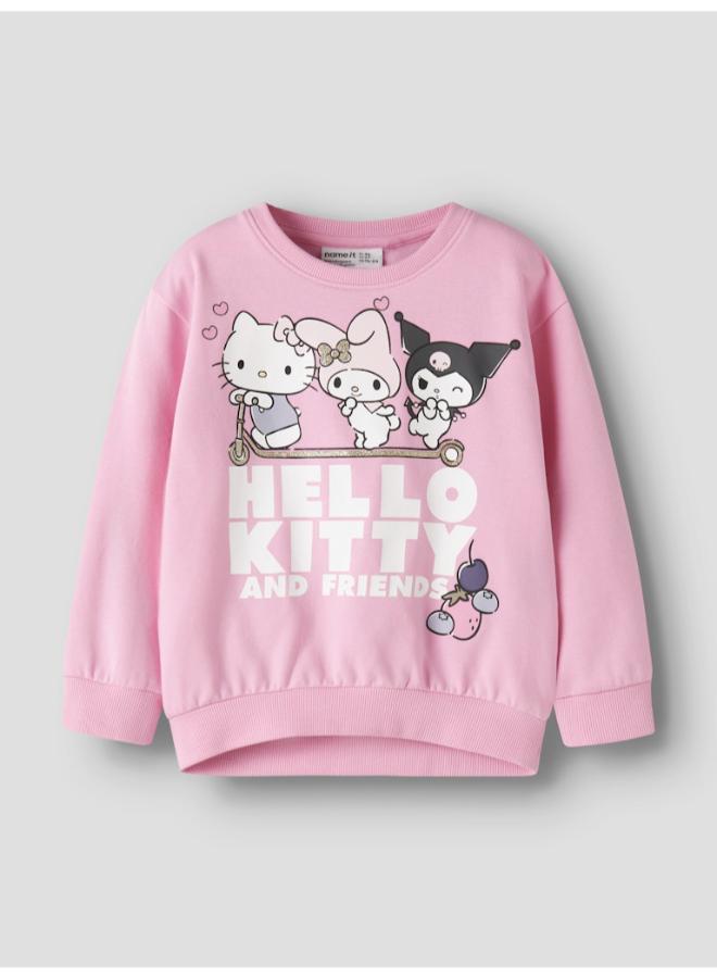 NAME IT Kids Hello Ok Pullover Sweatshirt - Image 1