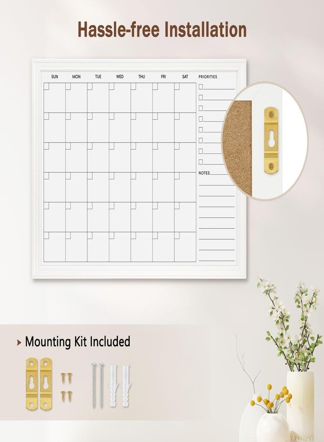 DOLLAR BOSS Magnetic White Board Calendar 36''x 24'', Monthly Dry Erase Planner for Wall with White Wood Style Frame for Office, School, Dorm, Home Decor - Image 5