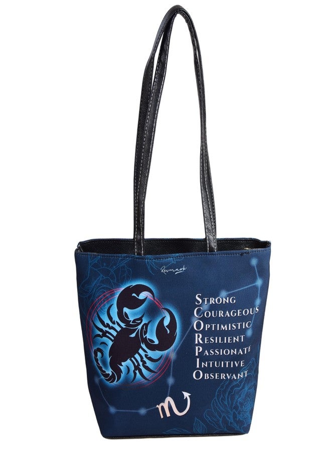 Revmark Zodiac Signature Totes- SCORPIO Edition | Two Compartments, Digital Print | Spacious | PU Leather - Image 2