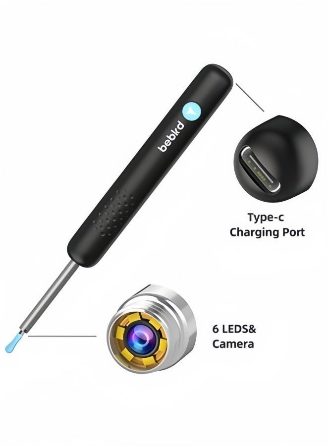 Bebird Ear Wax Remover Cleaner, Electric Earwax Removal Kit, USB Charge Reusable Safe Electric Ear Suction, Portable Deep Earwax Cleaner for Adults Kids - Image 3
